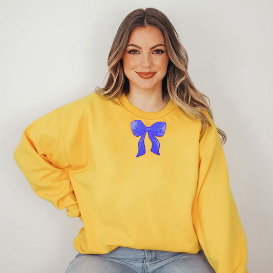 Bow Iron On Sequin Patches