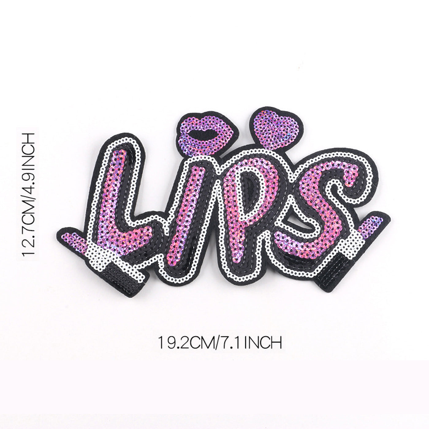 Girly Iron On Sparkle Sequin Patch