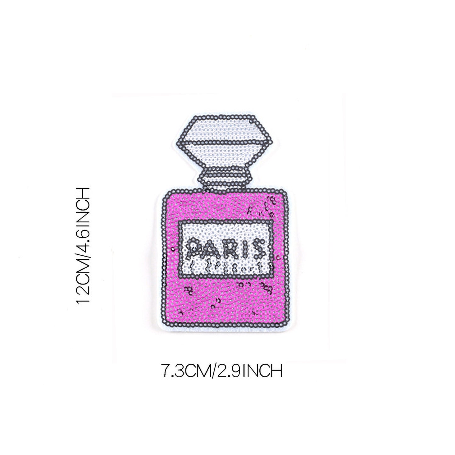 Girly Iron On Sparkle Sequin Patch