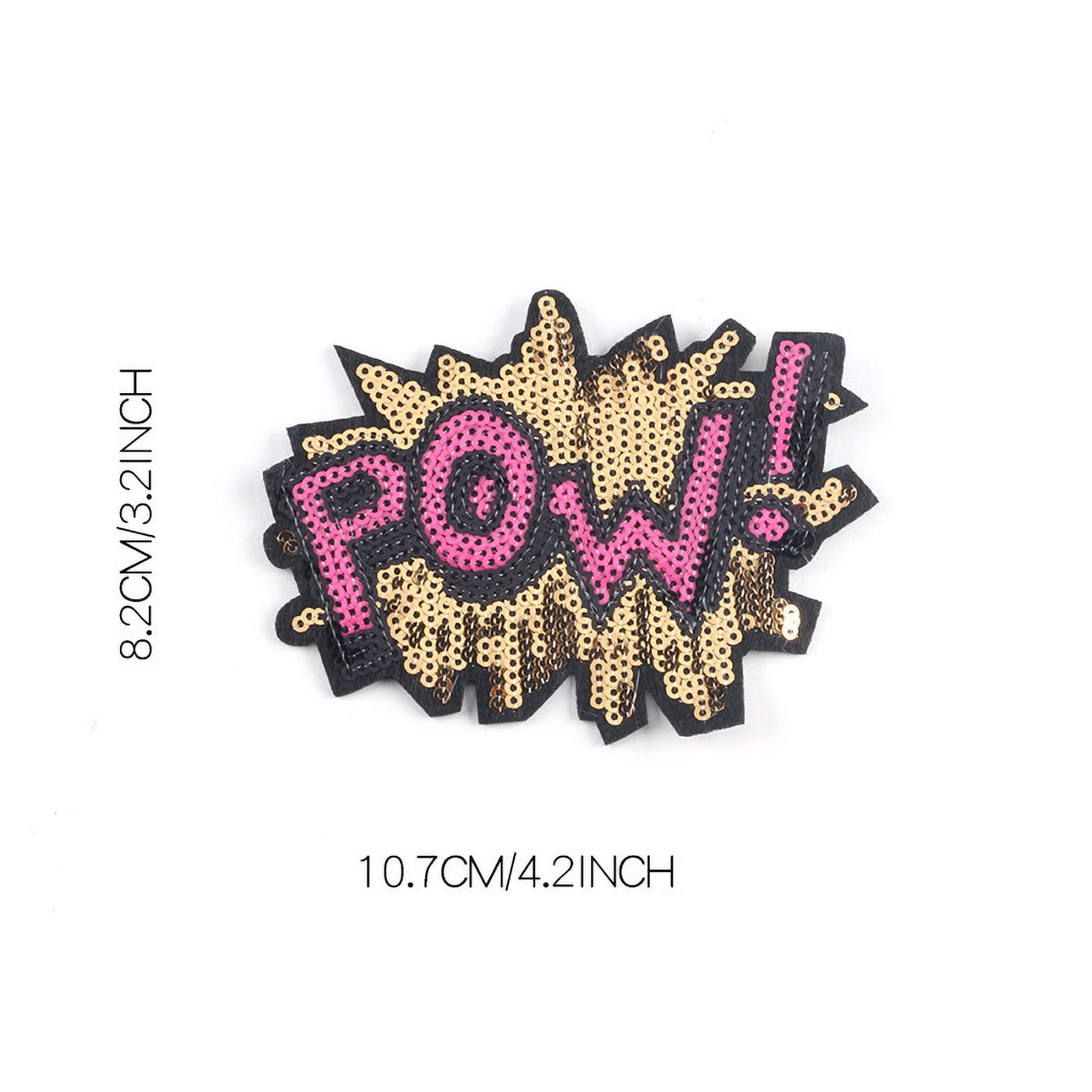 Girly Iron On Sparkle Sequin Patch