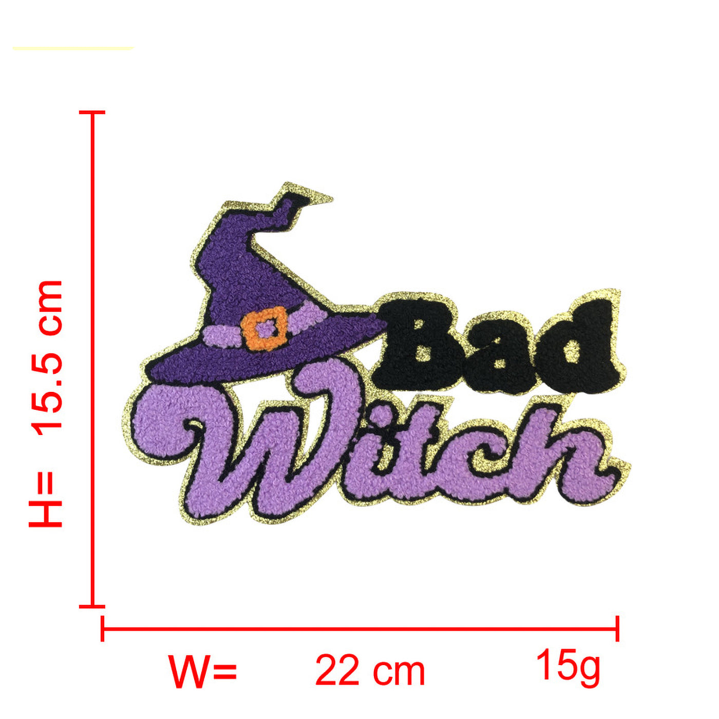 Spooky Halloween Chenille Iron On Patch