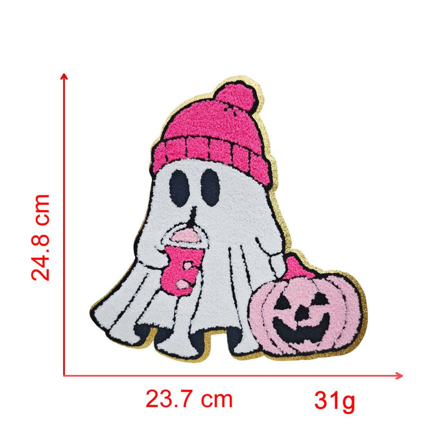 Spooky Halloween Chenille Iron On Patch