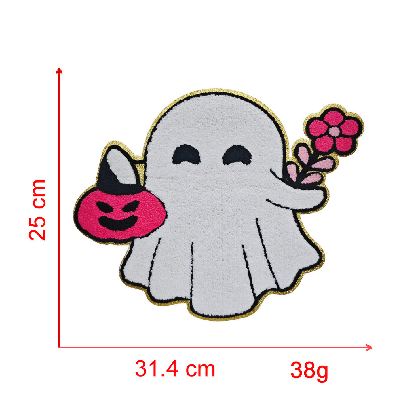 Spooky Halloween Chenille Iron On Patch
