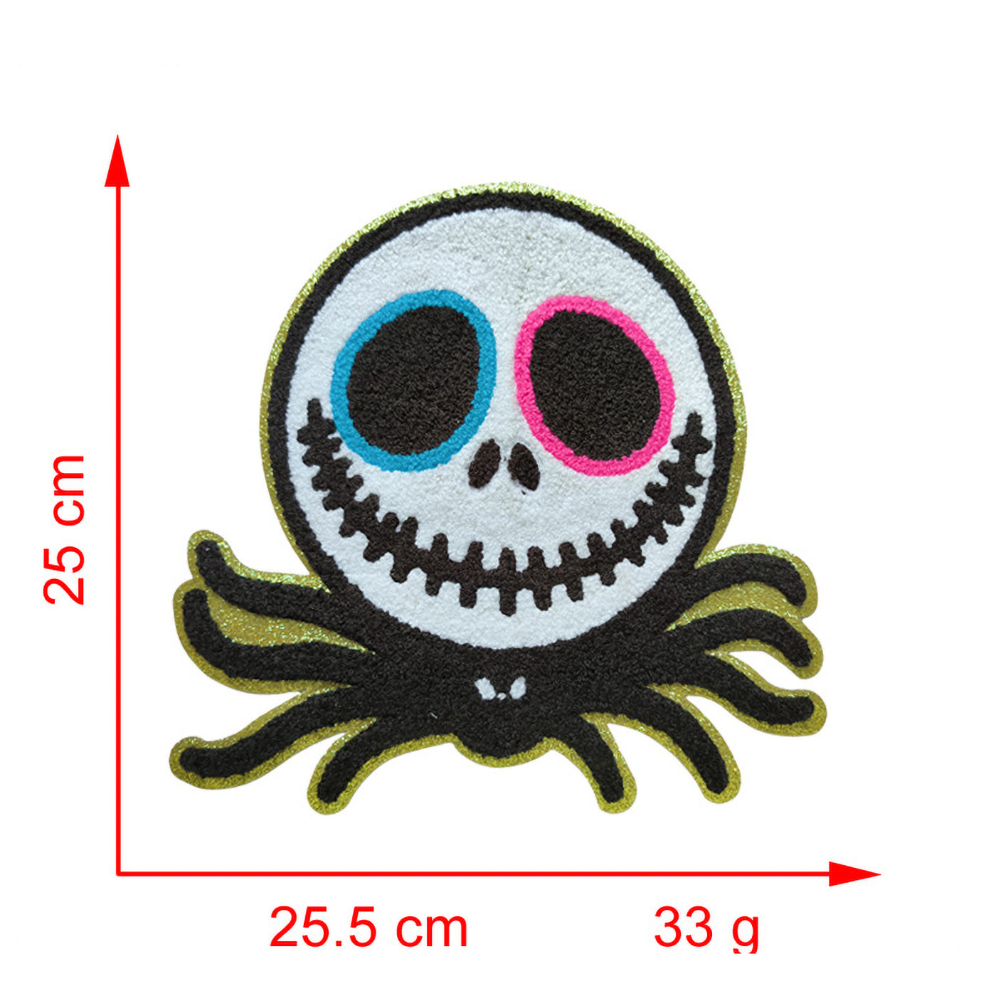 Spooky Halloween Chenille Iron On Patch