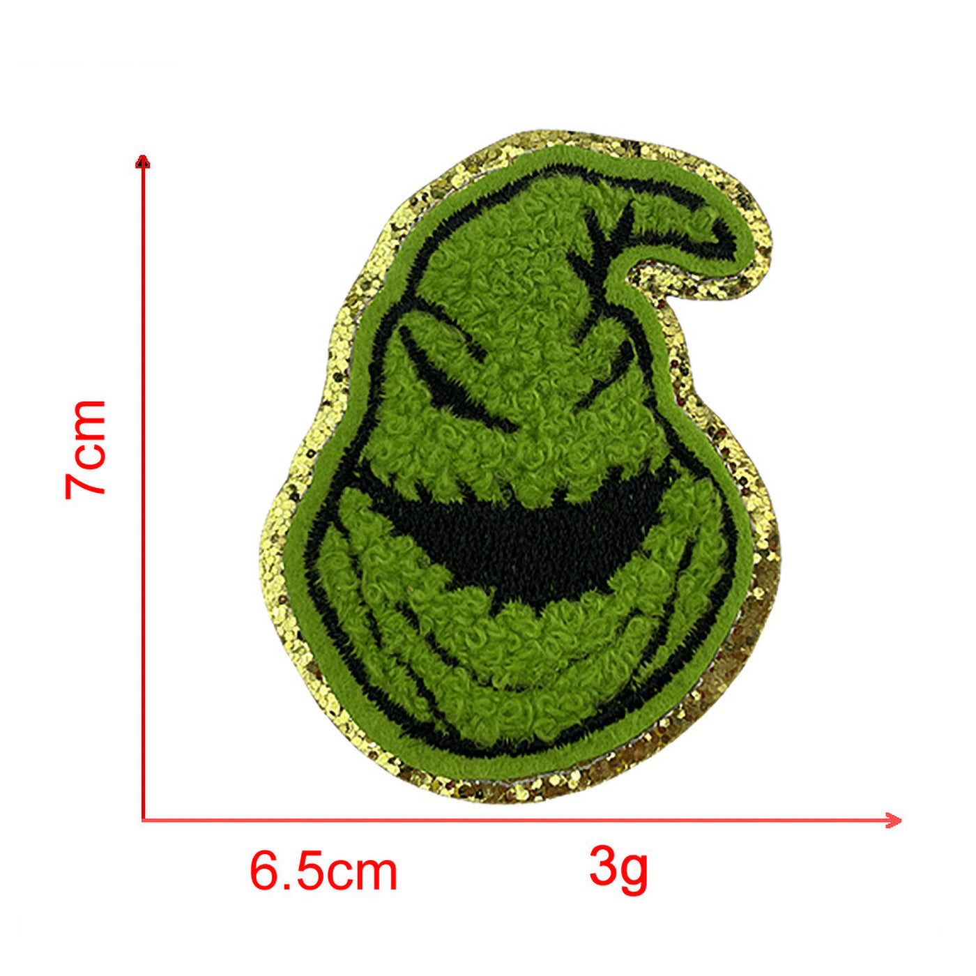 Spooky Halloween Chenille Iron On Patch