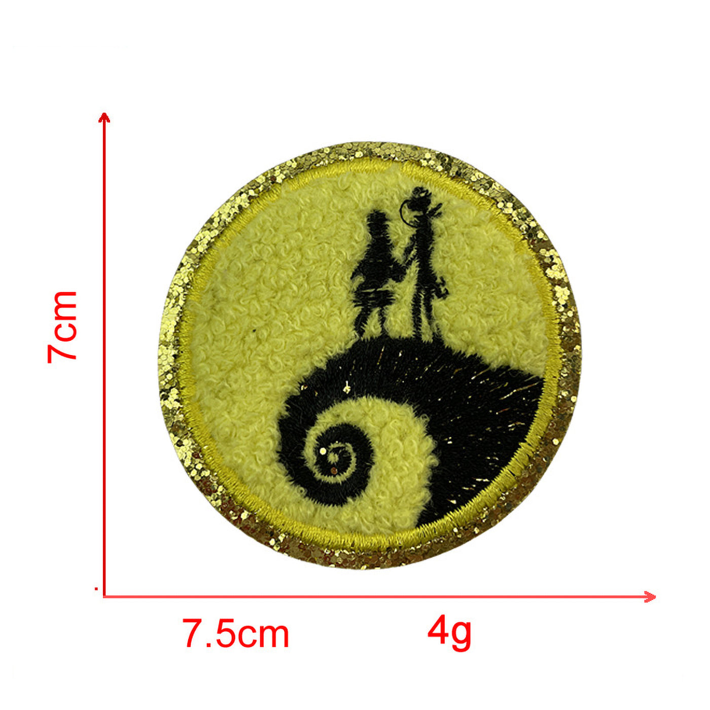 Spooky Halloween Chenille Iron On Patch