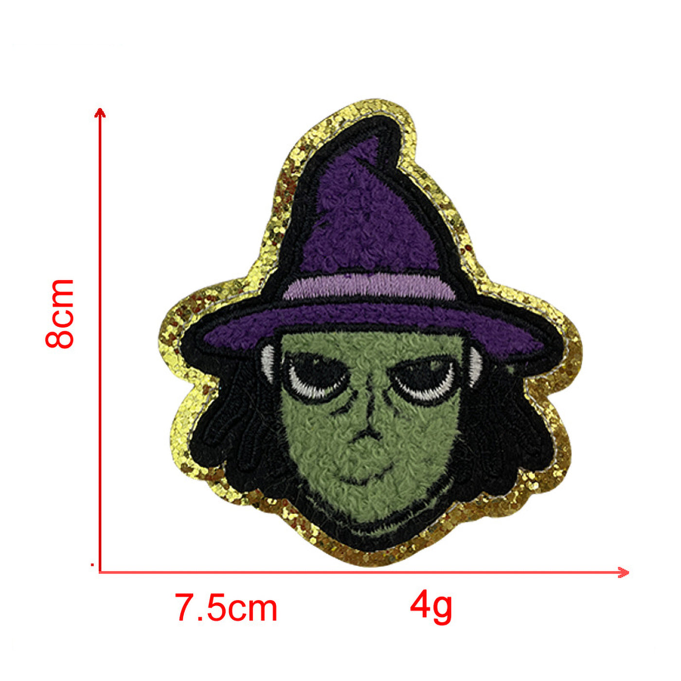 Spooky Halloween Chenille Iron On Patch