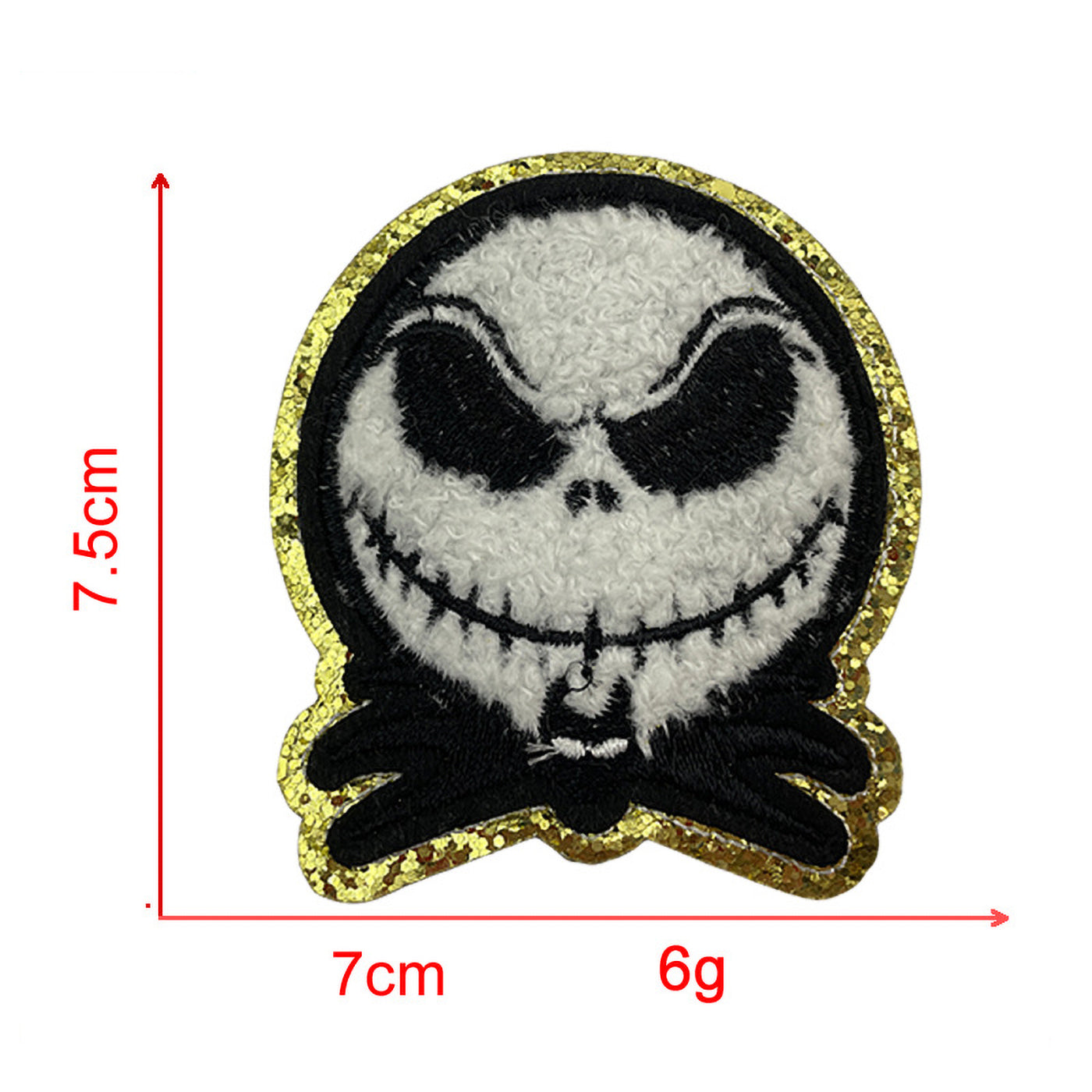 Spooky Halloween Chenille Iron On Patch