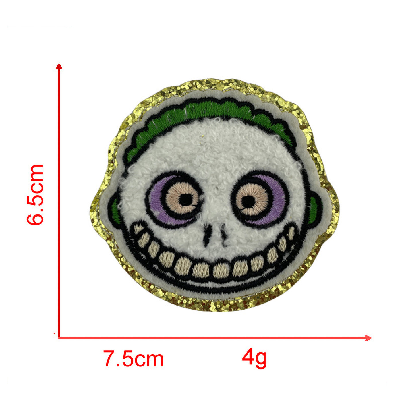 Spooky Halloween Chenille Iron On Patch