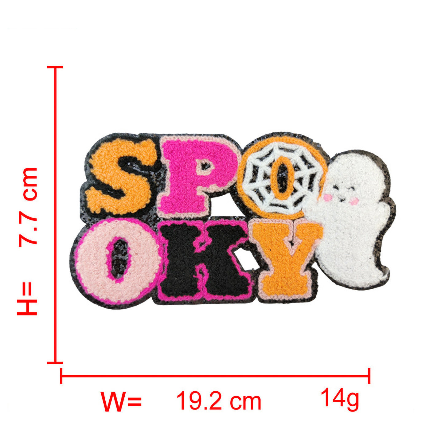 Spooky Halloween Chenille Iron On Patch
