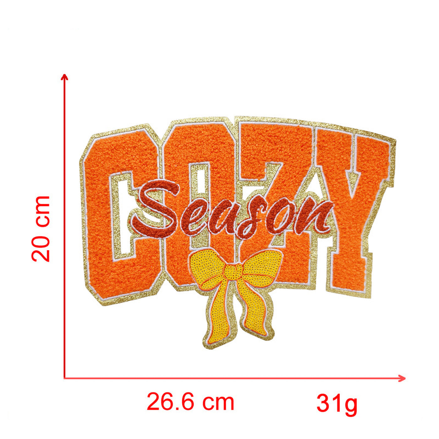 Spooky Halloween Chenille Iron On Patch