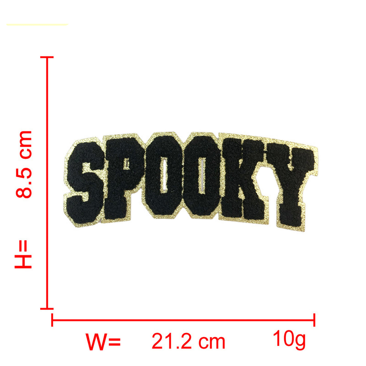 Spooky Halloween Chenille Iron On Patch