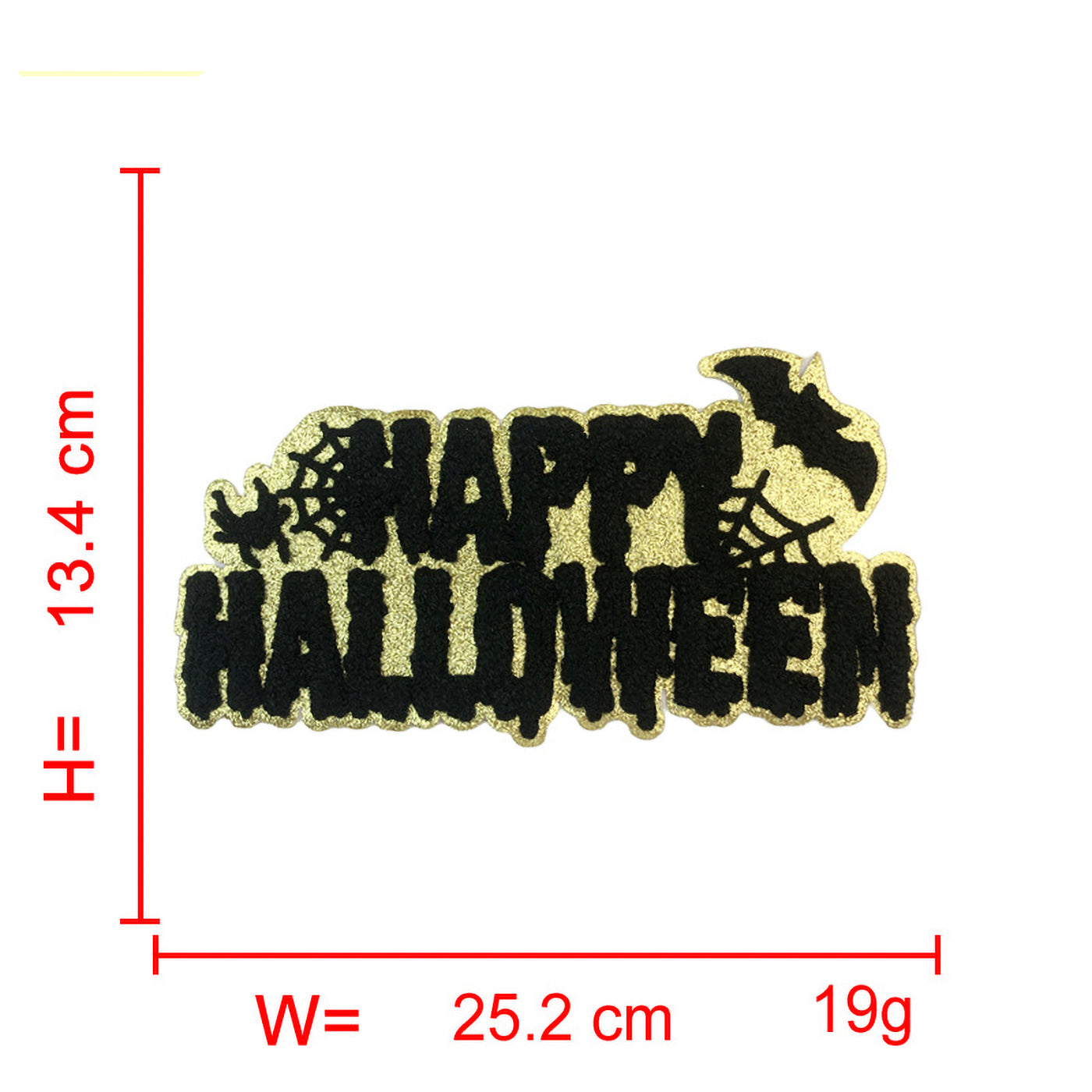 Spooky Halloween Chenille Iron On Patch