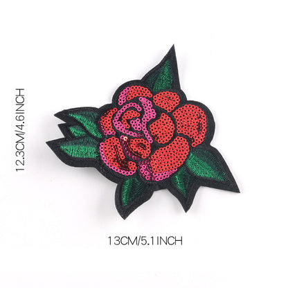 Girly Iron On Sparkle Sequin Patch