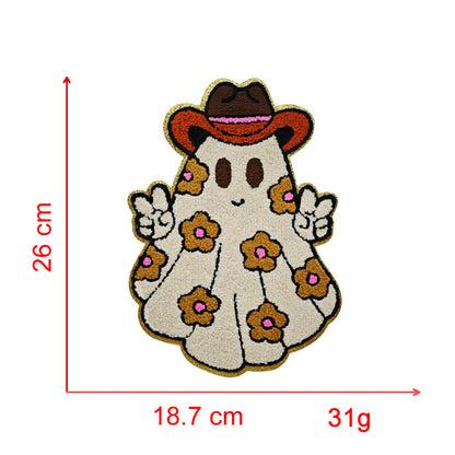 Spooky Halloween Chenille Iron On Patch
