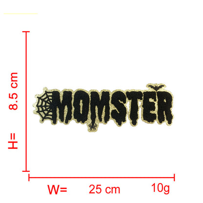 Spooky Halloween Chenille Iron On Patch